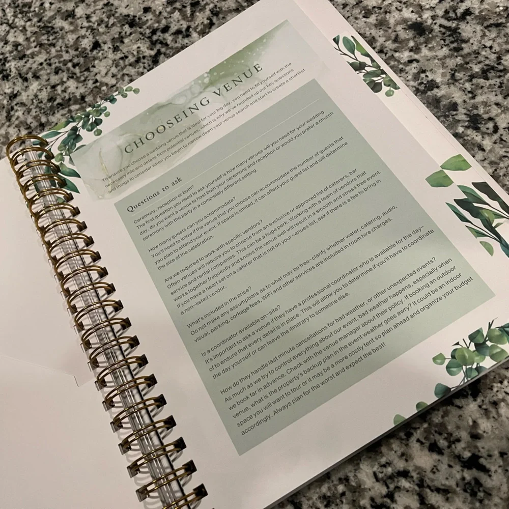 Wedding Planner and Pen Bundle - NWT